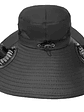 Sombrero de Protección Solar con Ventilador Solar + USB – ¡Comodidad y frescura al aire libre!Negro - Miniatura 1