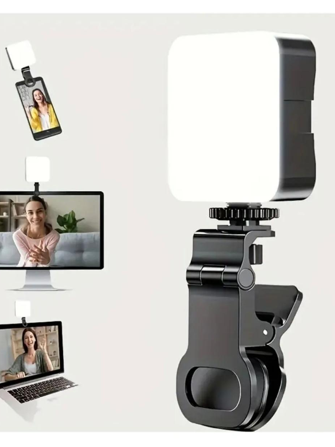 Mini Luz Led Con Clip Para Selfies Celular Tablet Laptop 1