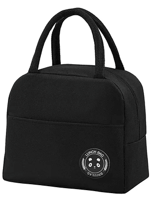 Lonchera Bolsa Lunch Térmica Colación Almuerzo NEGRO