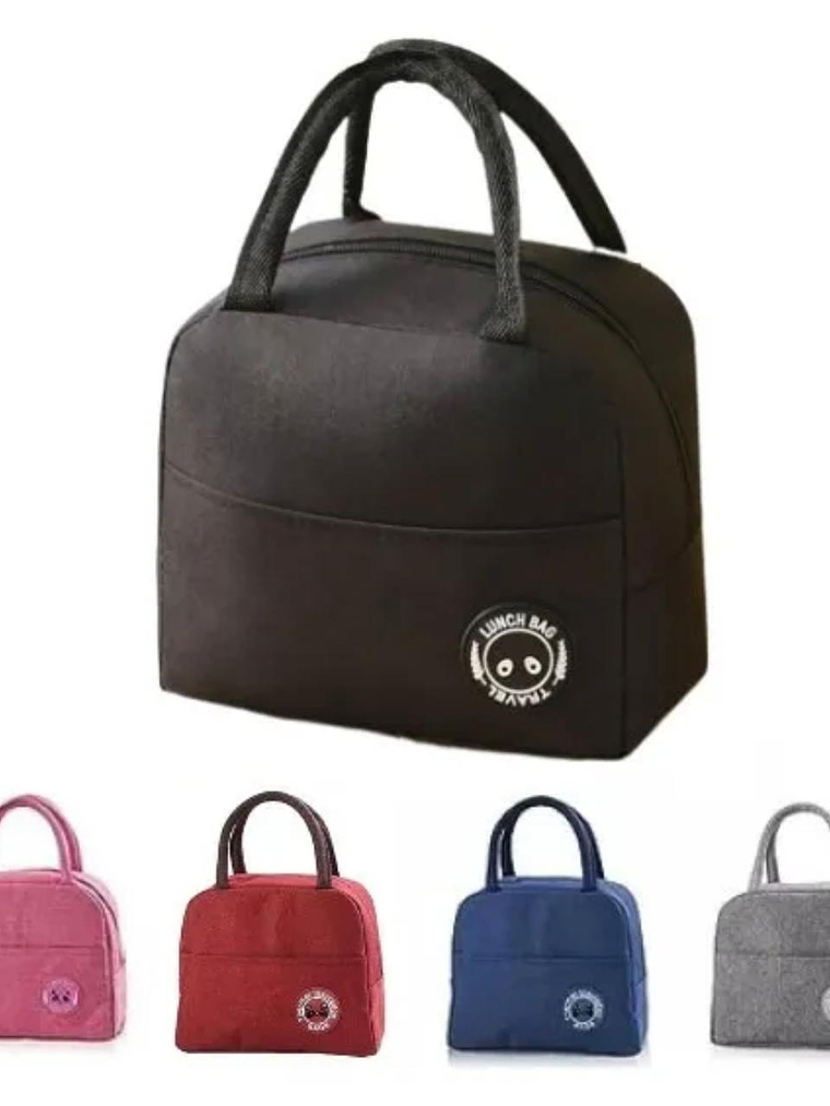 Lonchera Bolsa Lunch Térmica Colación Almuerzo NEGRO 2