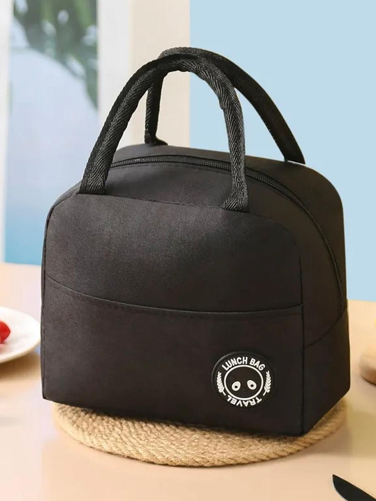 Lonchera Bolsa Lunch Térmica Colación Almuerzo NEGRO 3