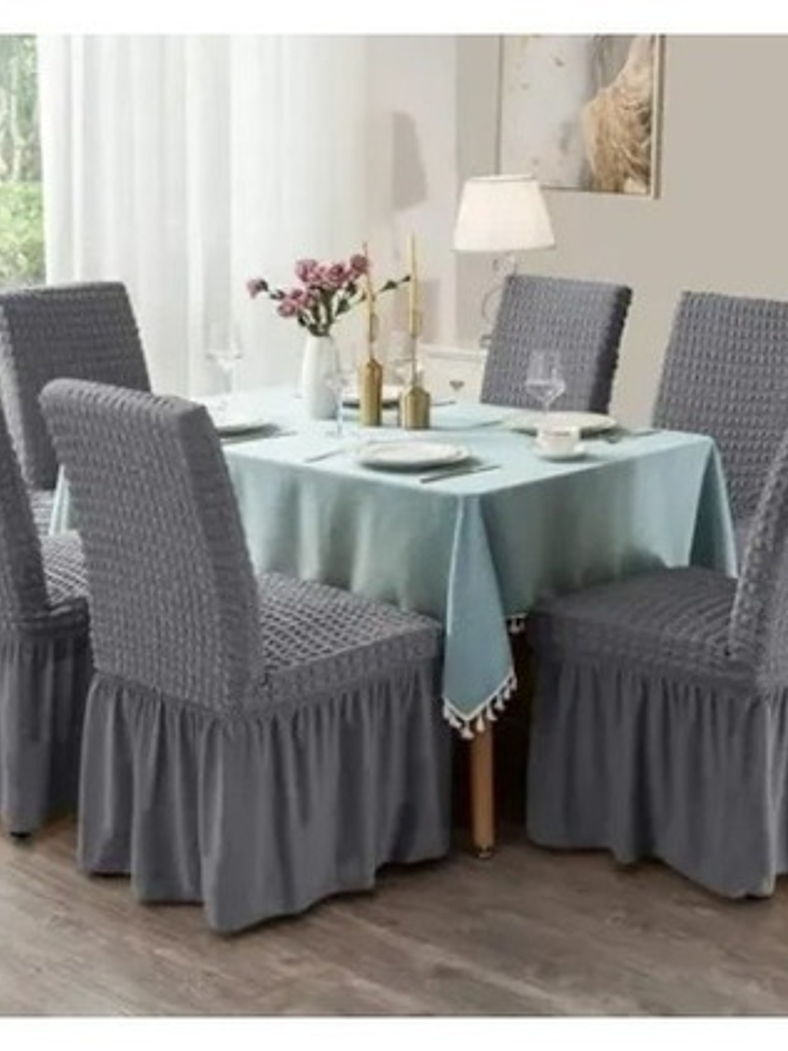 Set De 6 Fundas Cubre Sillas Fundas Protectoras Premiun 2