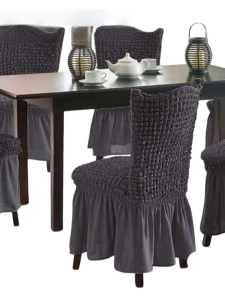 Set De 6 Fundas Cubre Sillas Fundas Protectoras Premiun 3