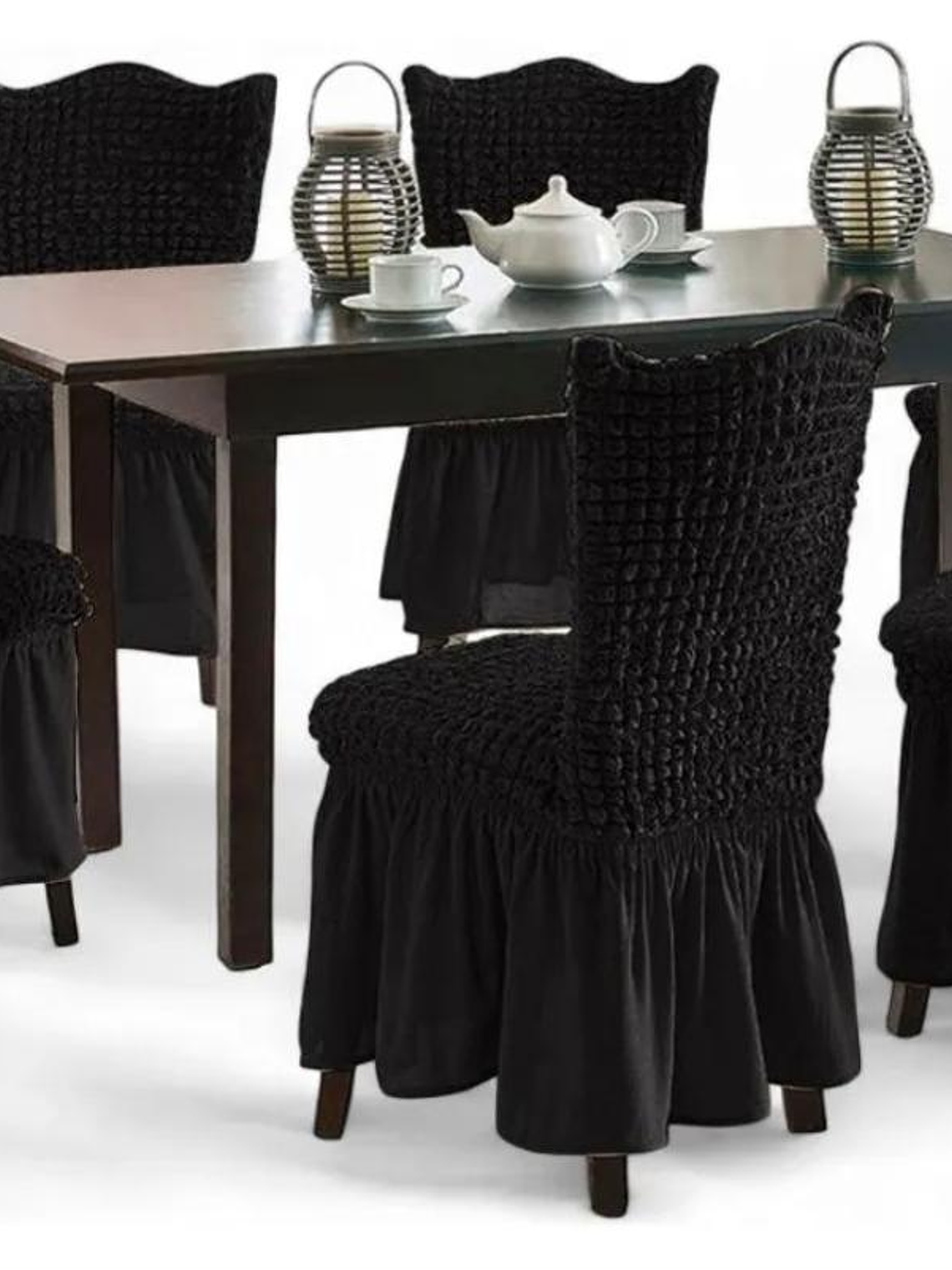 Set De 6 Fundas Cubre Sillas Fundas Protectoras Premiun 1