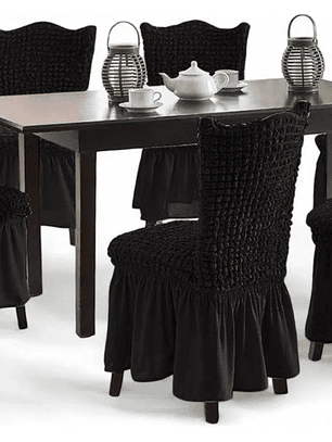 Set De 6 Fundas Cubre Sillas Fundas Protectoras Premiun