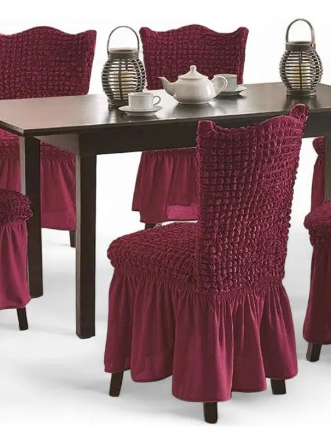 Set De 6 Fundas Cubre Sillas Fundas Protectoras Premiun 7