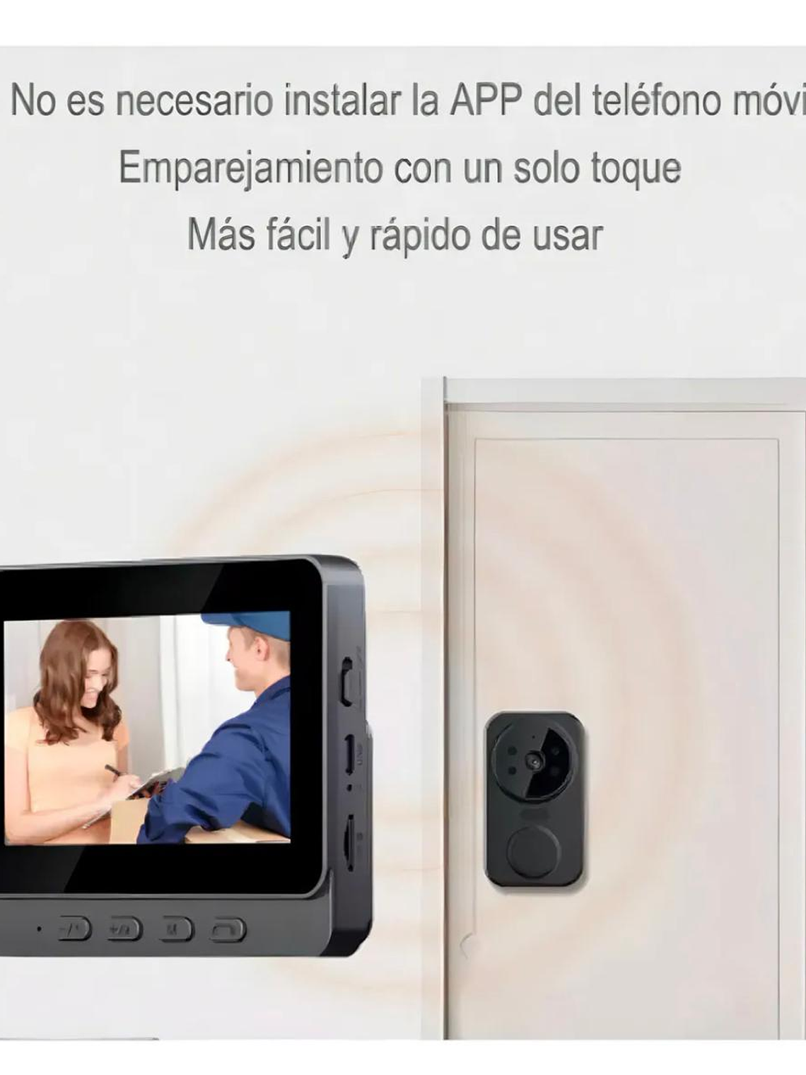 Timbre Visual Portero Con1080p Cámara+pantalla 4.3 Pulgadas 3