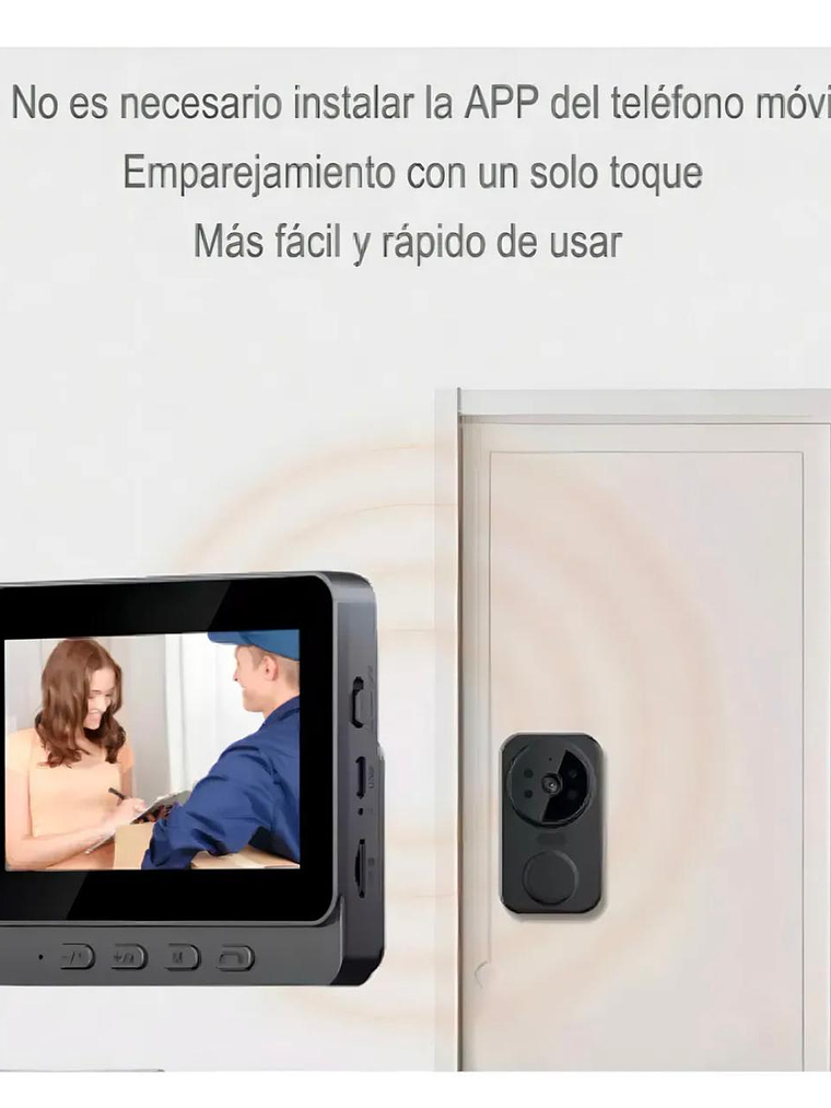 Timbre Visual Portero Con1080p Cámara+pantalla 4.3 Pulgadas 3
