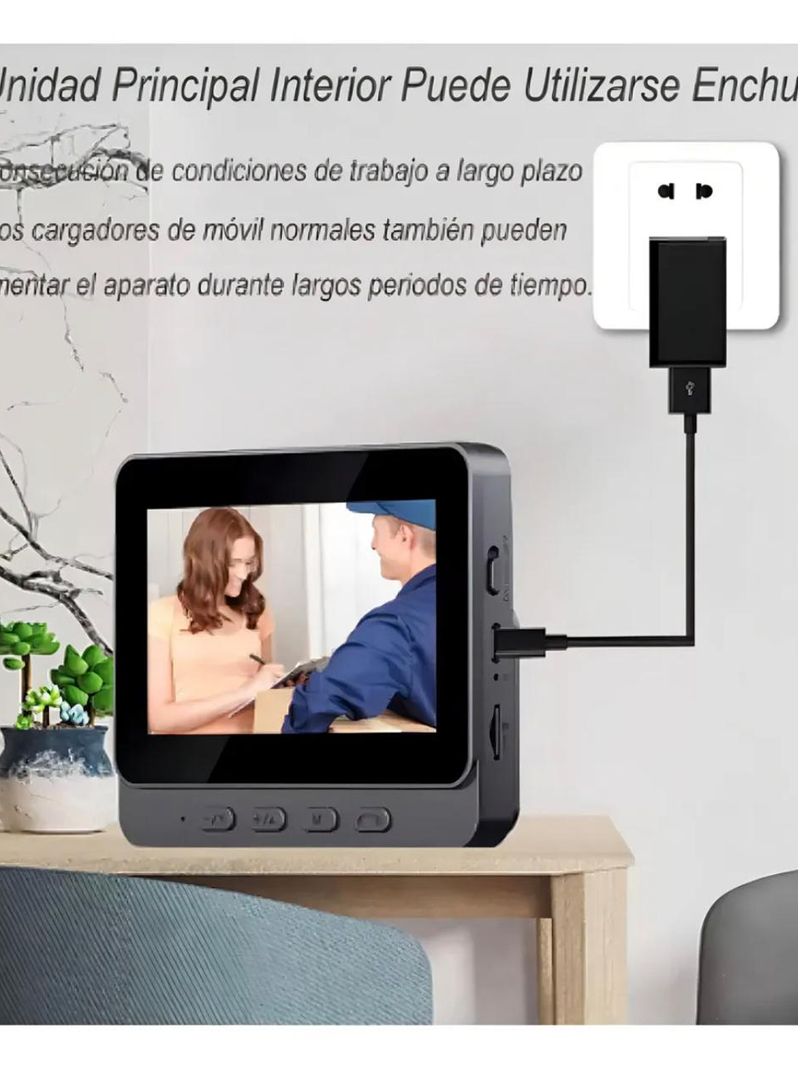 Timbre Visual Portero Con1080p Cámara+pantalla 4.3 Pulgadas 4