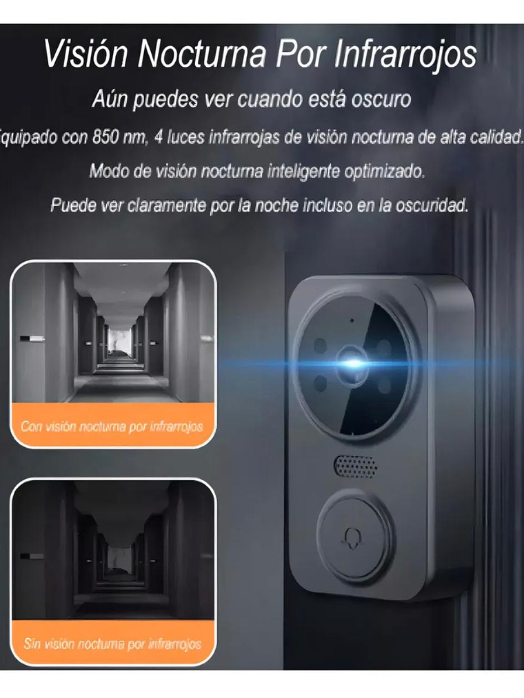 Timbre Visual Portero Con1080p Cámara+pantalla 4.3 Pulgadas 6