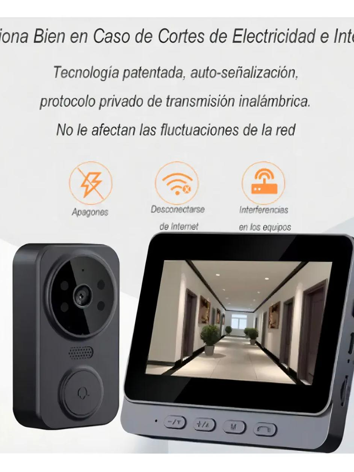 Timbre Visual Portero Con1080p Cámara+pantalla 4.3 Pulgadas 7