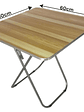 Mesa Plegable Homelyn En Acero Inoxidable Y Mdf Medidas 60x60cm Con Altura 70cm - Miniatura 4