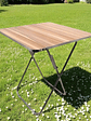 Mesa Plegable Homelyn En Acero Inoxidable Y Mdf Medidas 60x60cm Con Altura 70cm - Miniatura 6