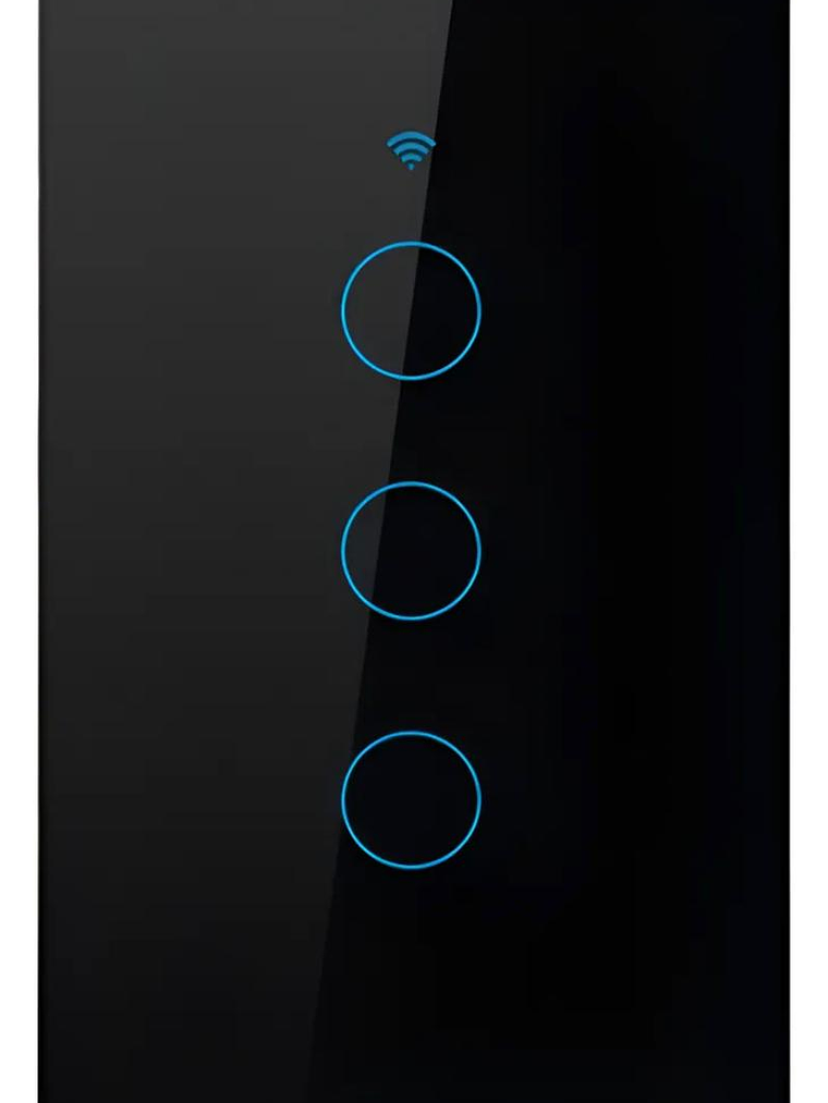 Interruptor Inteligente Wifi Negro Sin Neutro  4