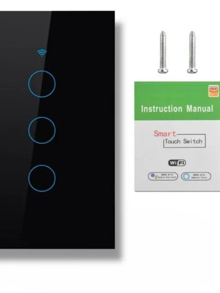 Interruptor Inteligente Wifi Negro Sin Neutro  5