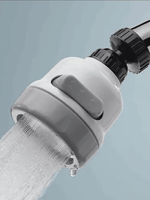 Boquilla Para Grifo Lavaplatos Cocina Regulable 3 Intensida Color Plateado