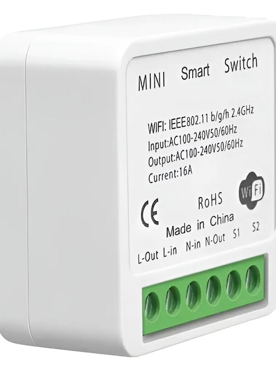 Interruptor Relé Inteligente Switch Wifi Smart Domótica 16a Color Blanco 1
