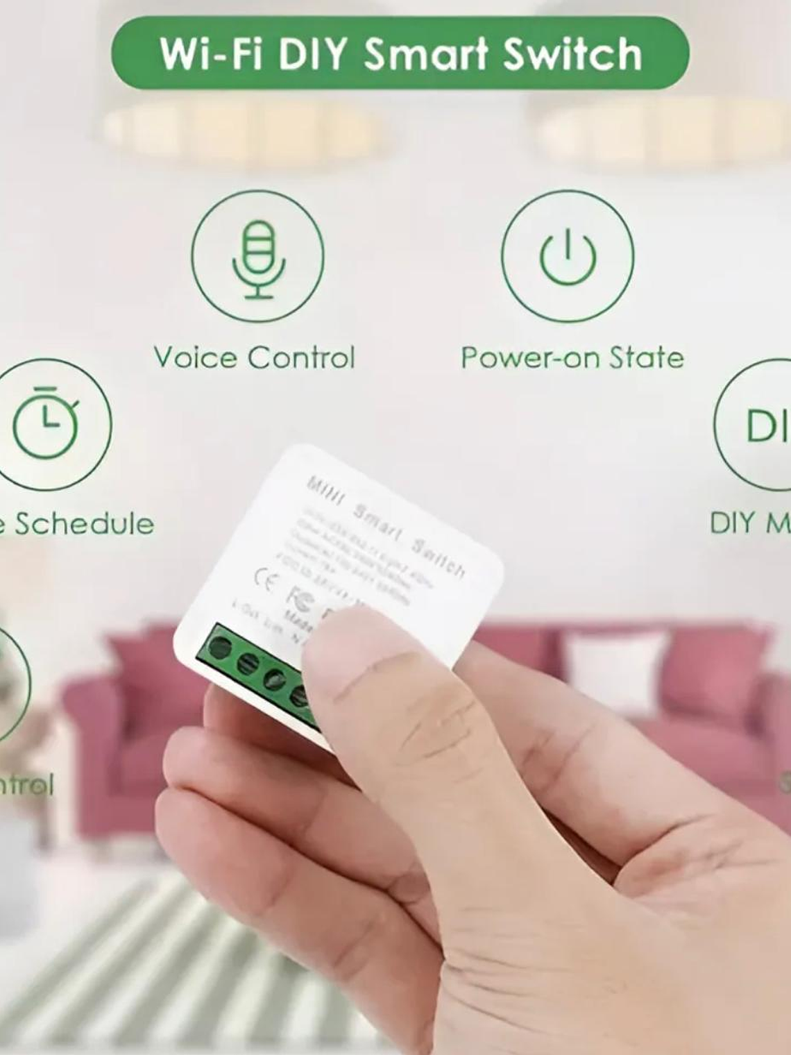 Interruptor Relé Inteligente Switch Wifi Smart Domótica 16a Color Blanco 4