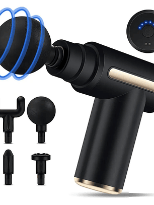 Masajeador Muscular Pistola Masaje Miofascial Color Negro