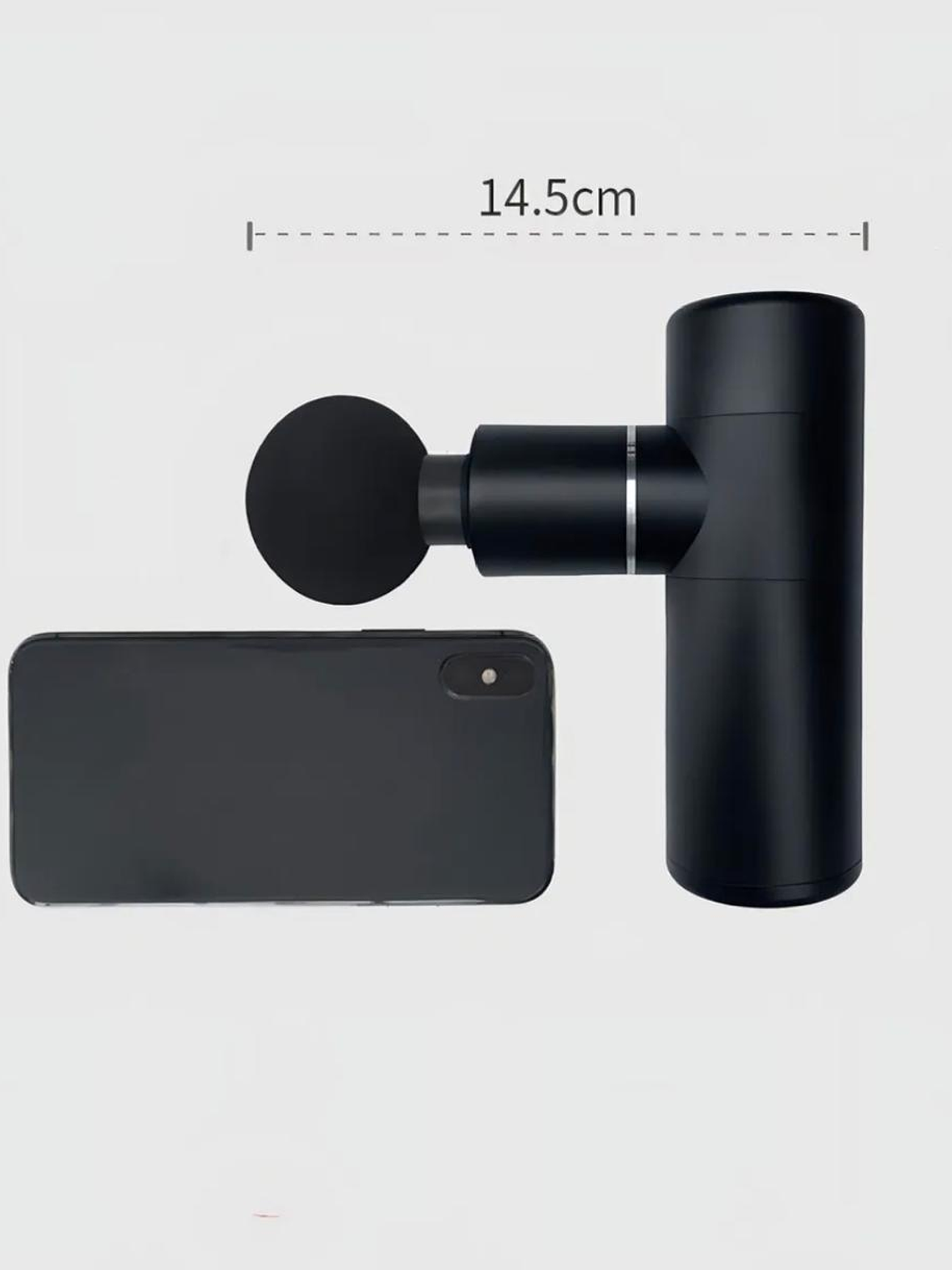 Masajeador Muscular Pistola Masaje Miofascial Color Negro 5