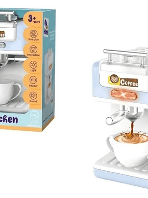 Maquina De Cafe Expreso Cafetera De Juguete Niñ@s Celeste