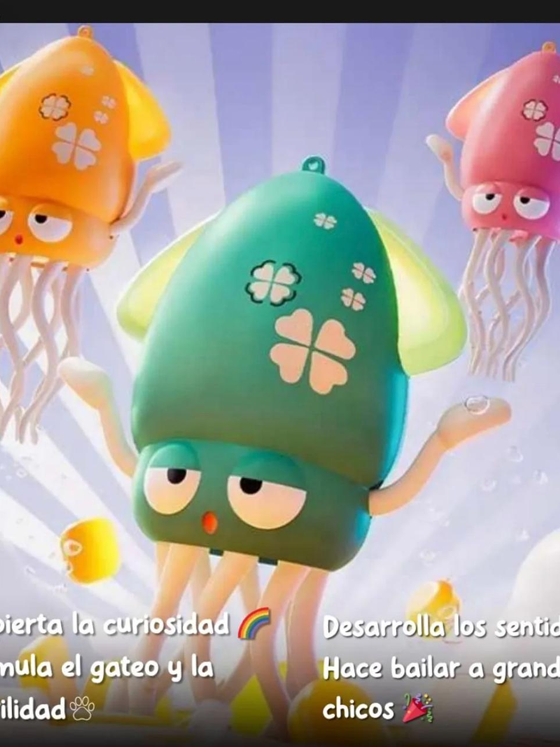 Pulpo Bailarín Juguete Mágico Electrónico Luces  3