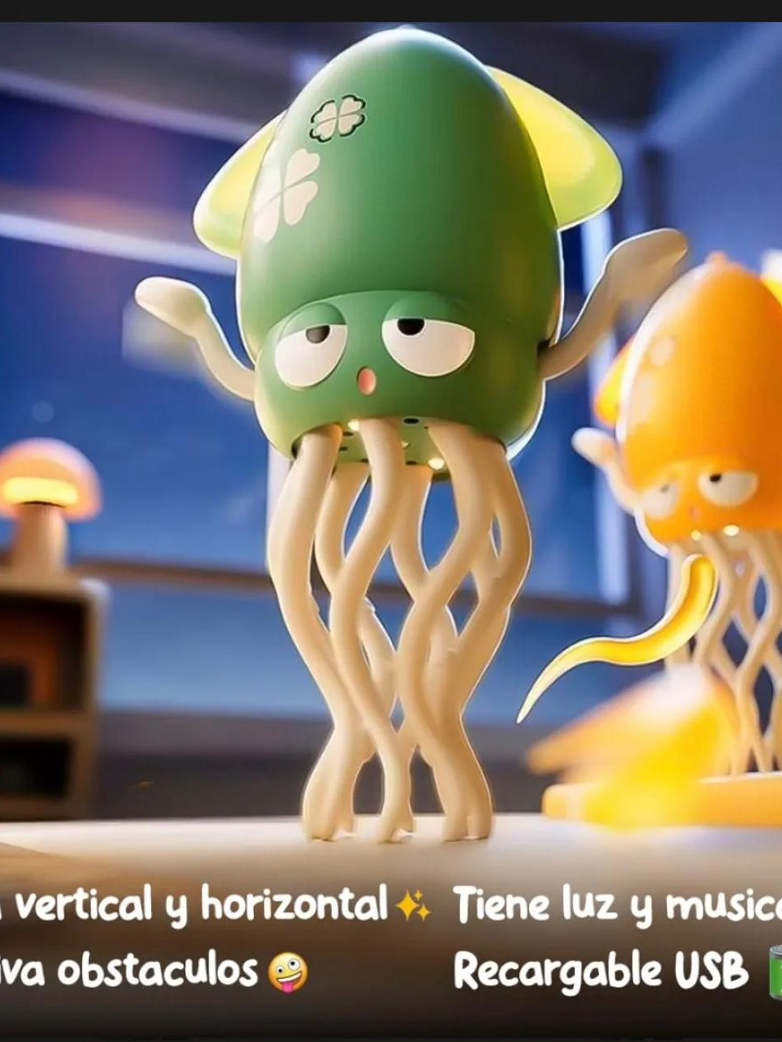 Pulpo Bailarín Juguete Mágico Electrónico Luces  6