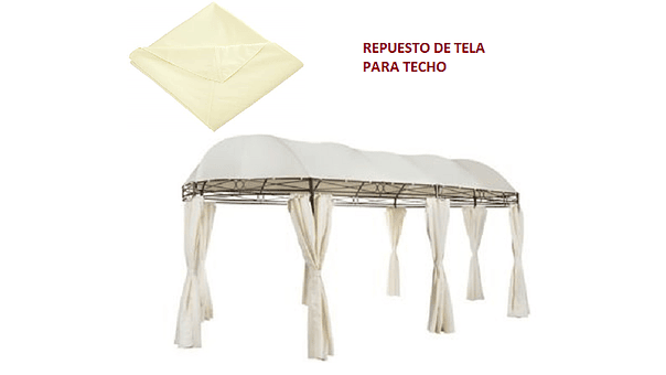 Repuesto Techo Tela Para Toldo Pérgola 6x3 Mts Oval Homeparts 1
