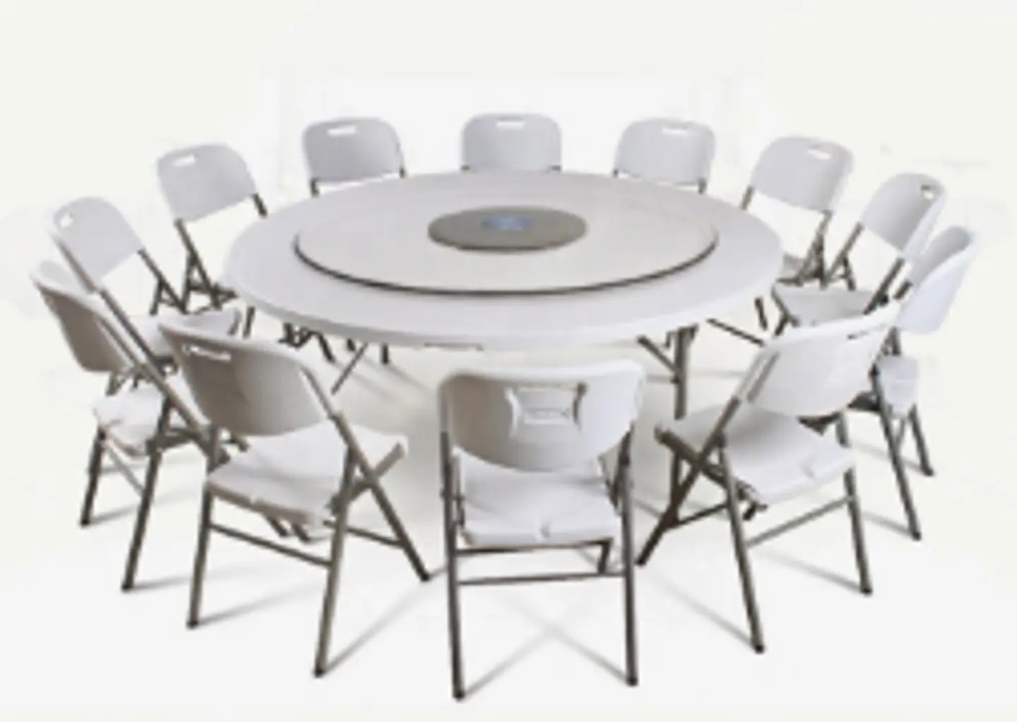 MESA PLEGABLE 150CM DIAMETRO 3