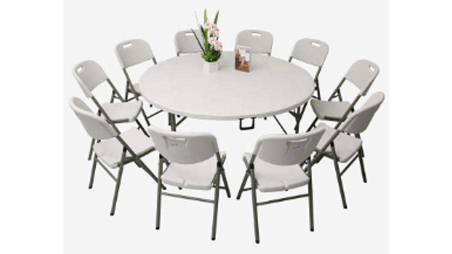 MESA PLEGABLE 150CM DIAMETRO 2