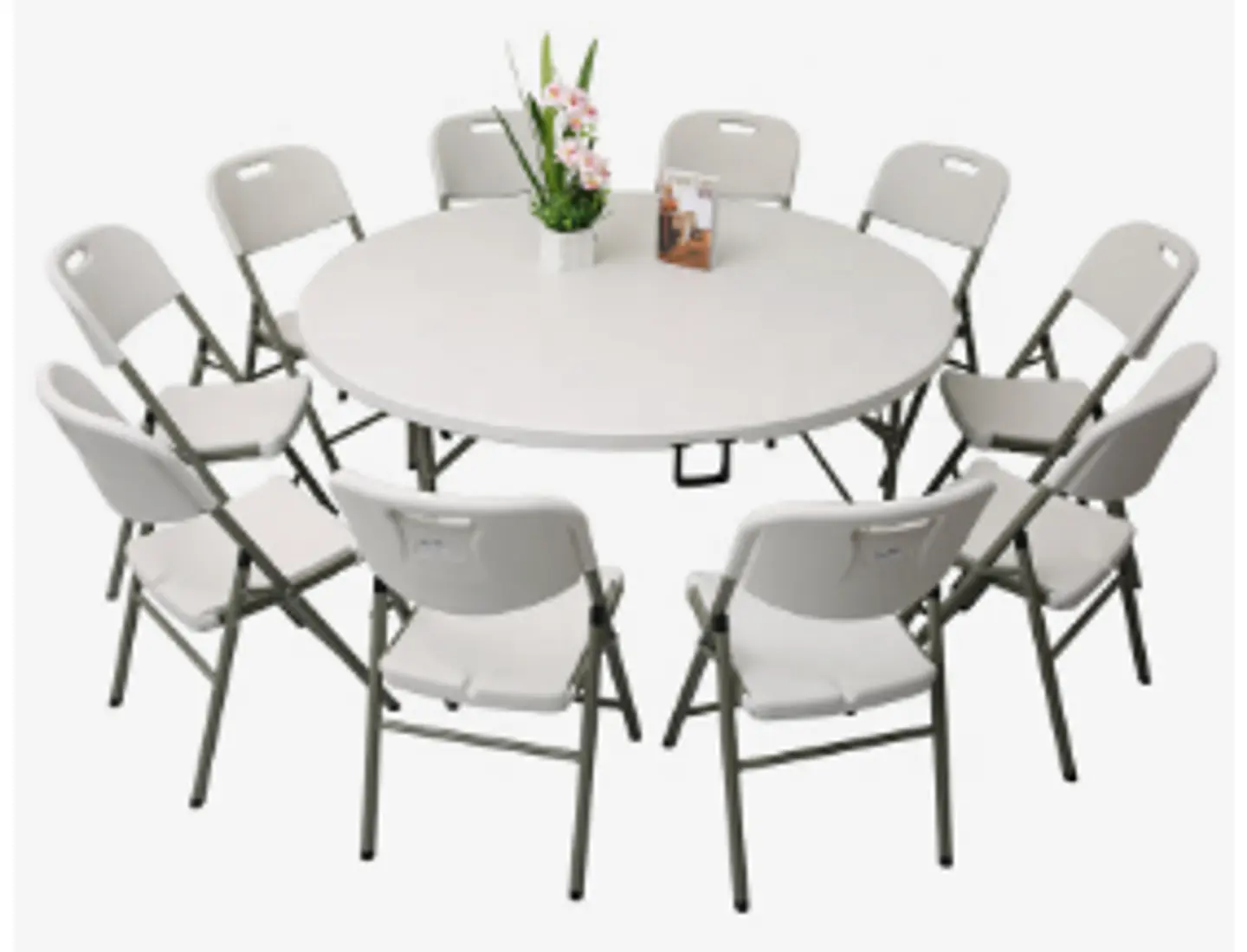MESA PLEGABLE 150CM DIAMETRO 2
