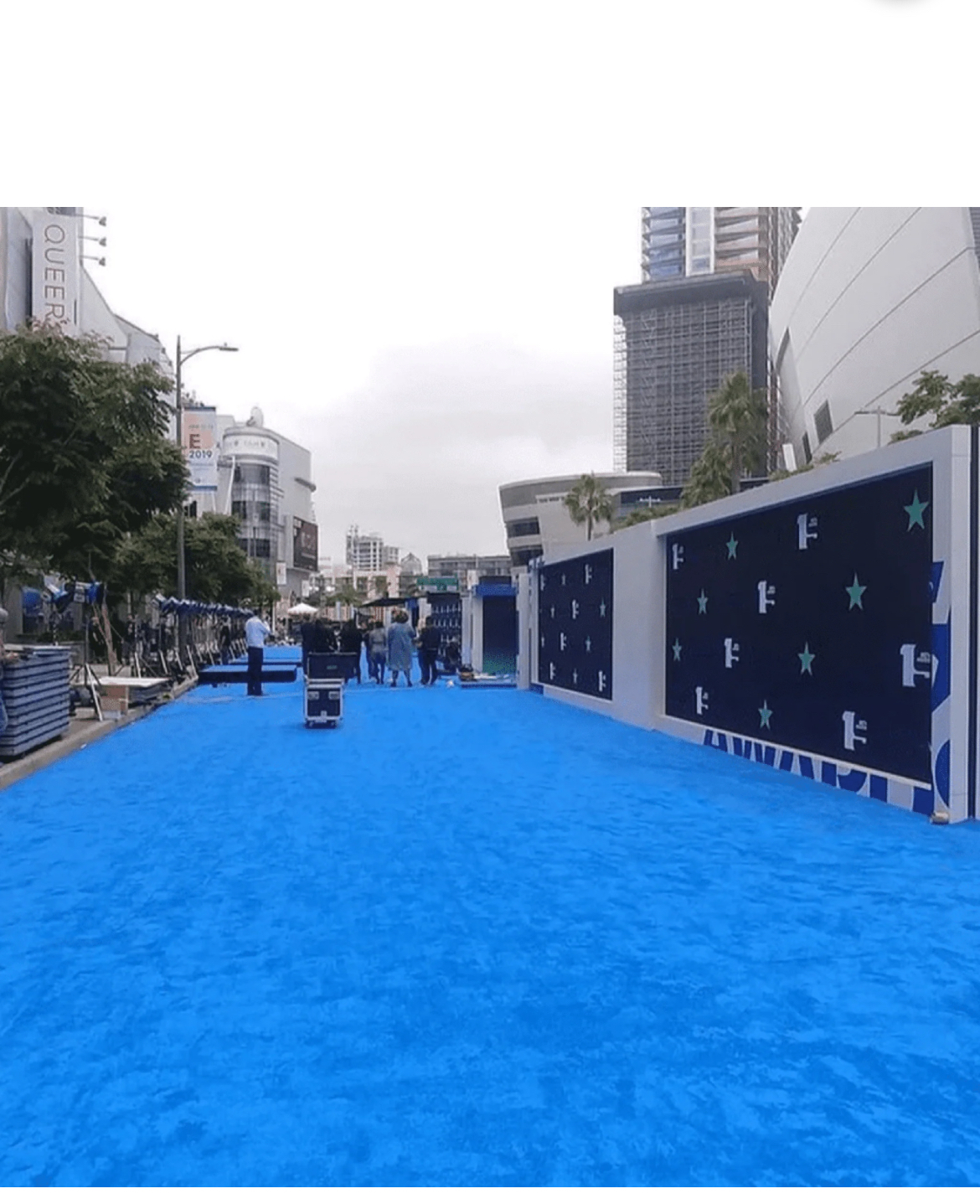 Alfombra de cubrepiso 12x6 metros para Eventos