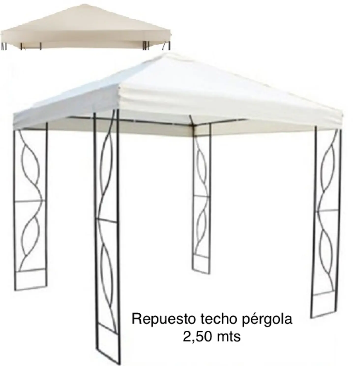 OUTLET Repuesto tela techo 2,5x2,5 1