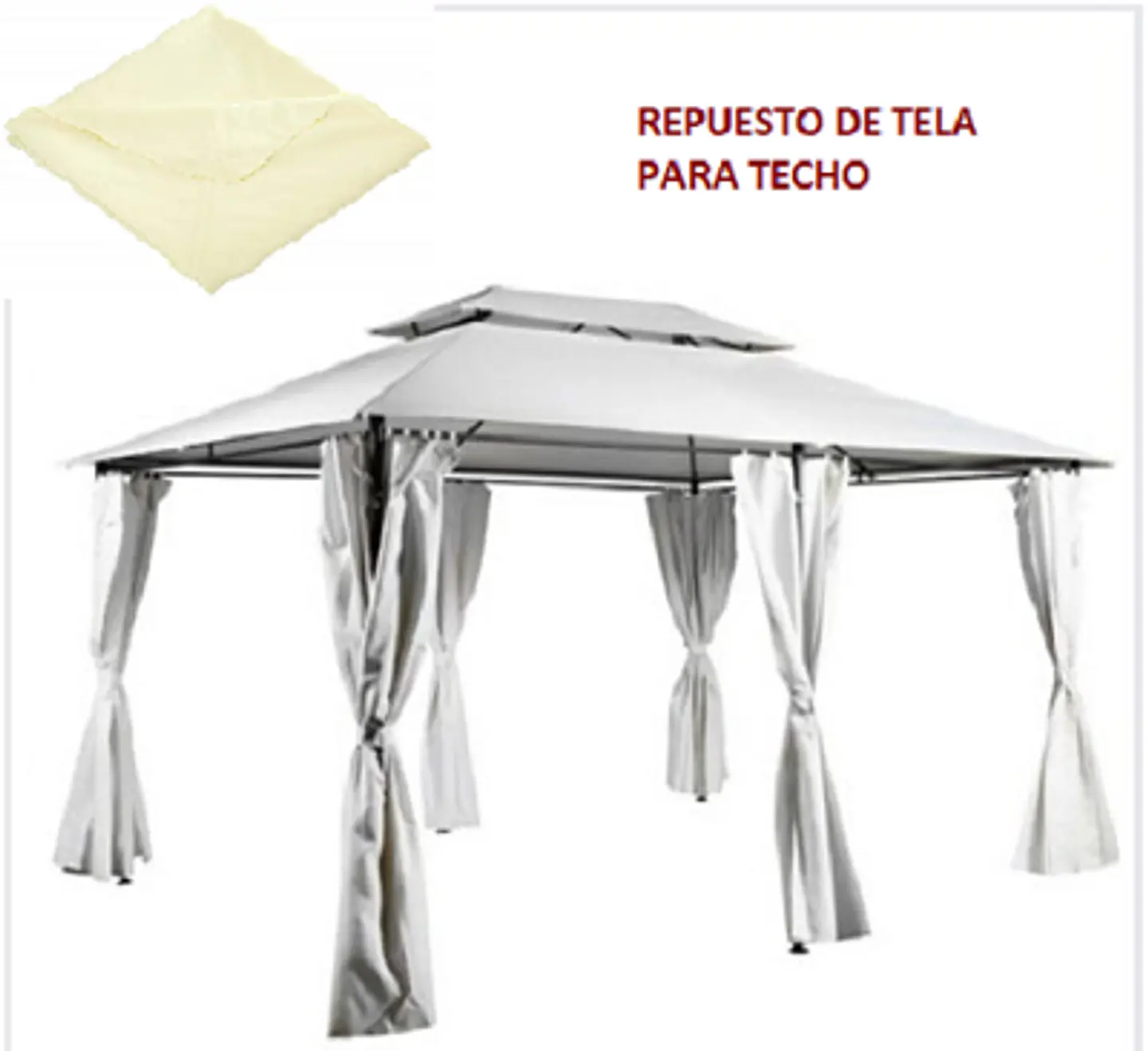 Repuesto de Techo para Toldo Pérgola 4x3 mts. Romana 2