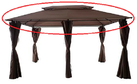 Repuesto de Techo para Toldo Pérgola 4x3 mts. Romana