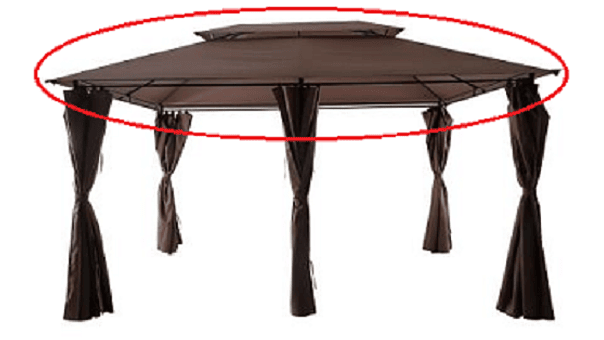 Repuesto de Techo para Toldo Pérgola 4x3 mts. Romana 1