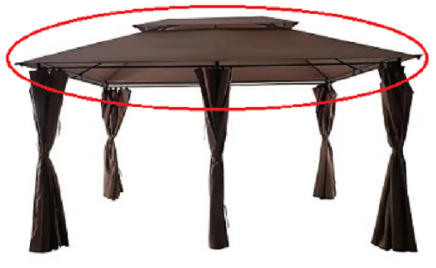 Repuesto de Techo para Toldo Pérgola 4x3 mts. Romana 1