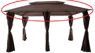 Repuesto de Techo para Toldo Pérgola 4x3 mts. Romana