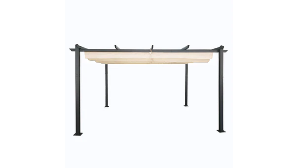 Pérgola Retráctil de Aluminio 4x3 Metros Homeparts 1