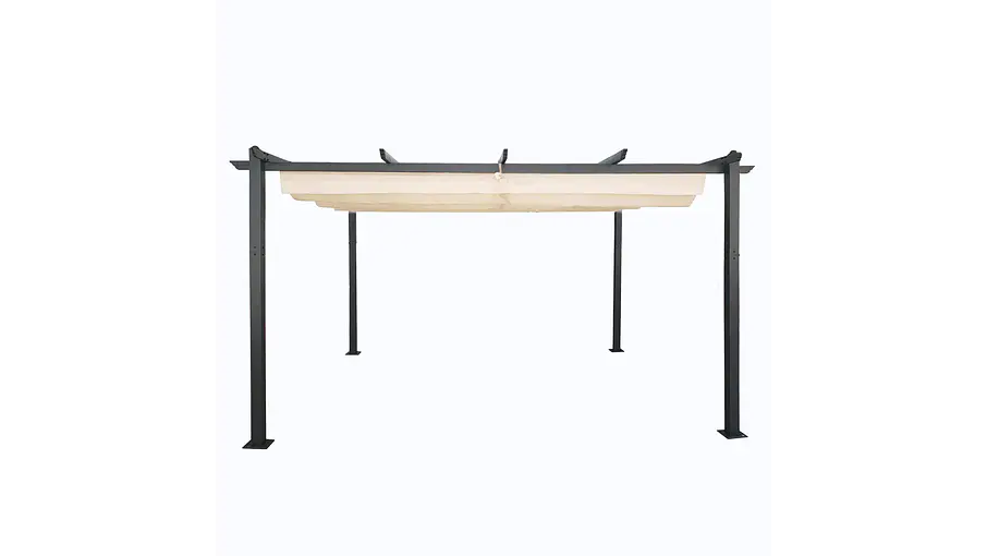 Pérgola Retráctil de Aluminio 4x3 Metros Homeparts 1