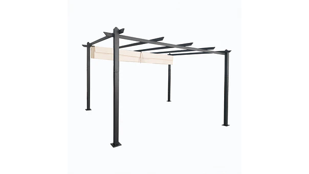 Pérgola Retráctil de Aluminio 4x3 Metros Homeparts 2