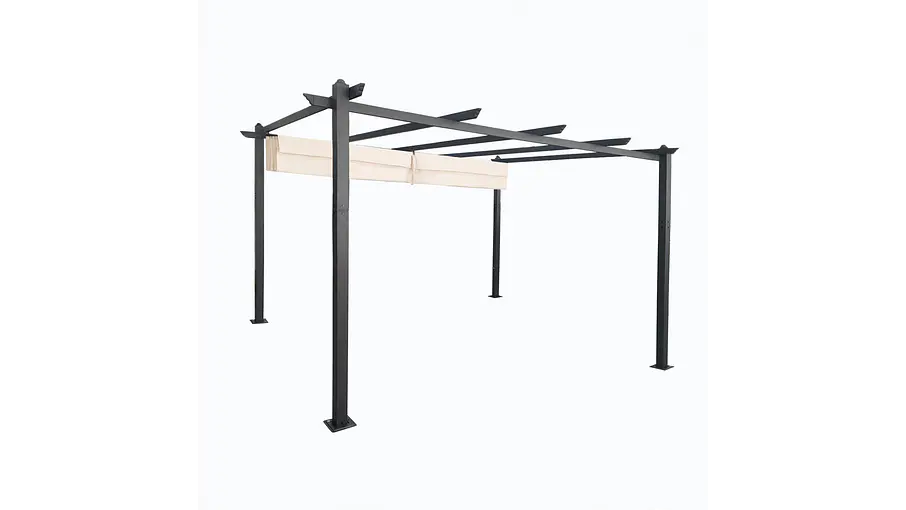Pérgola Retráctil de Aluminio 4x3 Metros Homeparts 2