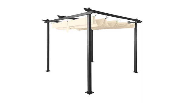 Pérgola Retráctil de Aluminio 3x3 Metros Homeparts 1