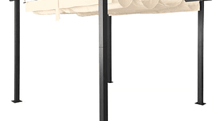 Pérgola Retráctil de Aluminio 3x3 Metros Homeparts