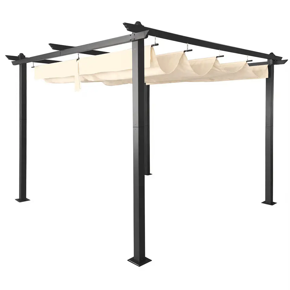 Pérgola Retráctil de Aluminio 3x3 Metros Homeparts 1