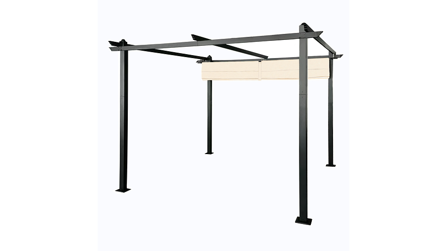 Pérgola Retráctil de Aluminio 3x3 Metros Homeparts 2