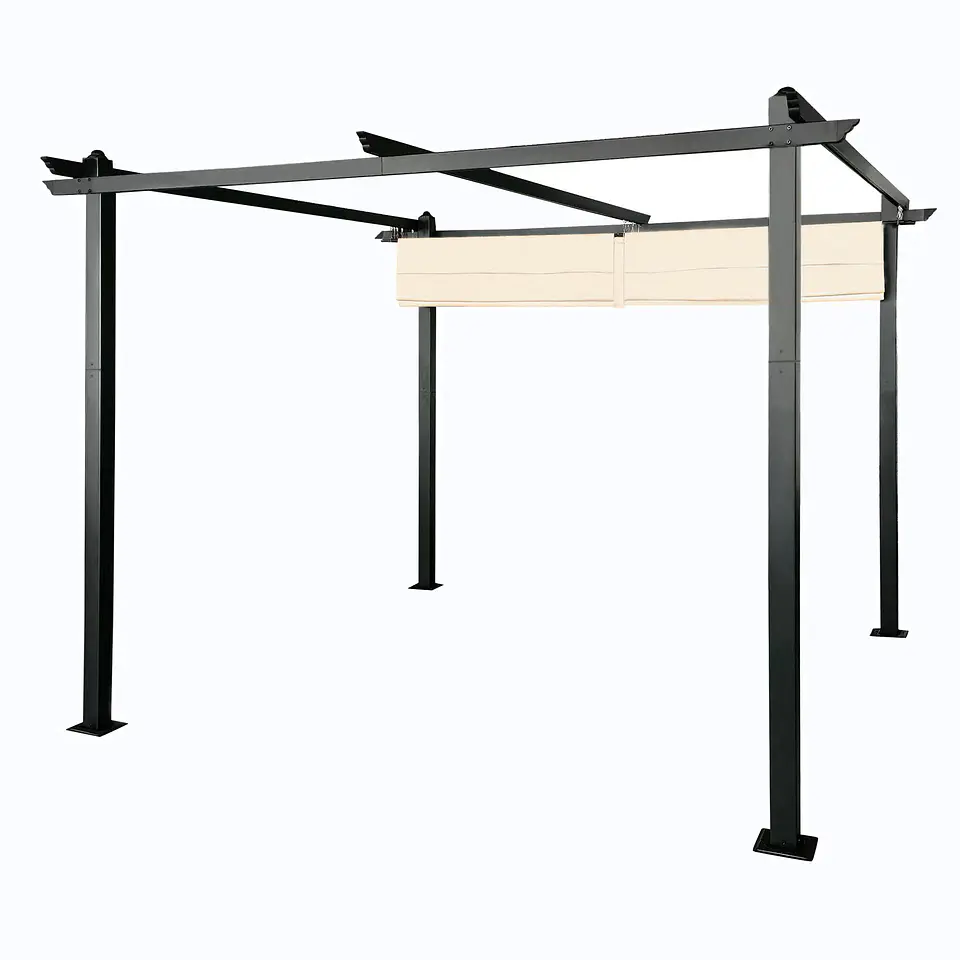 Pérgola Retráctil de Aluminio 3x3 Metros Homeparts 2