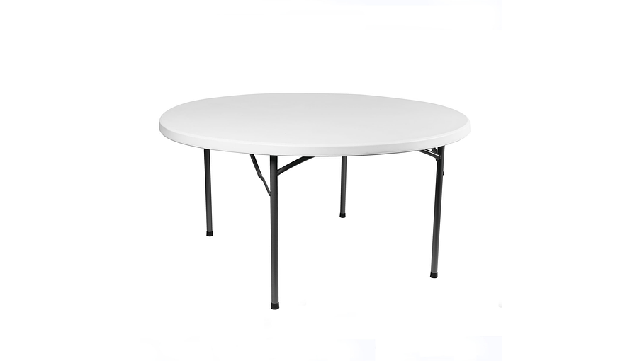 MESA PLEGABLE REDONDA 120CM DIAMETRO 1