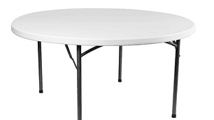 MESA PLEGABLE REDONDA 120CM DIAMETRO