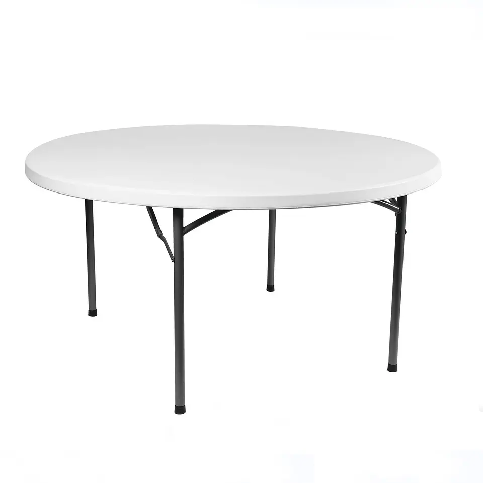 MESA PLEGABLE REDONDA 120CM DIAMETRO 1